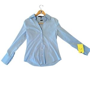 Movie and TV Clothes medium SCREEN-USED light blue WITH COSTUMES DEPARTMENT TAG